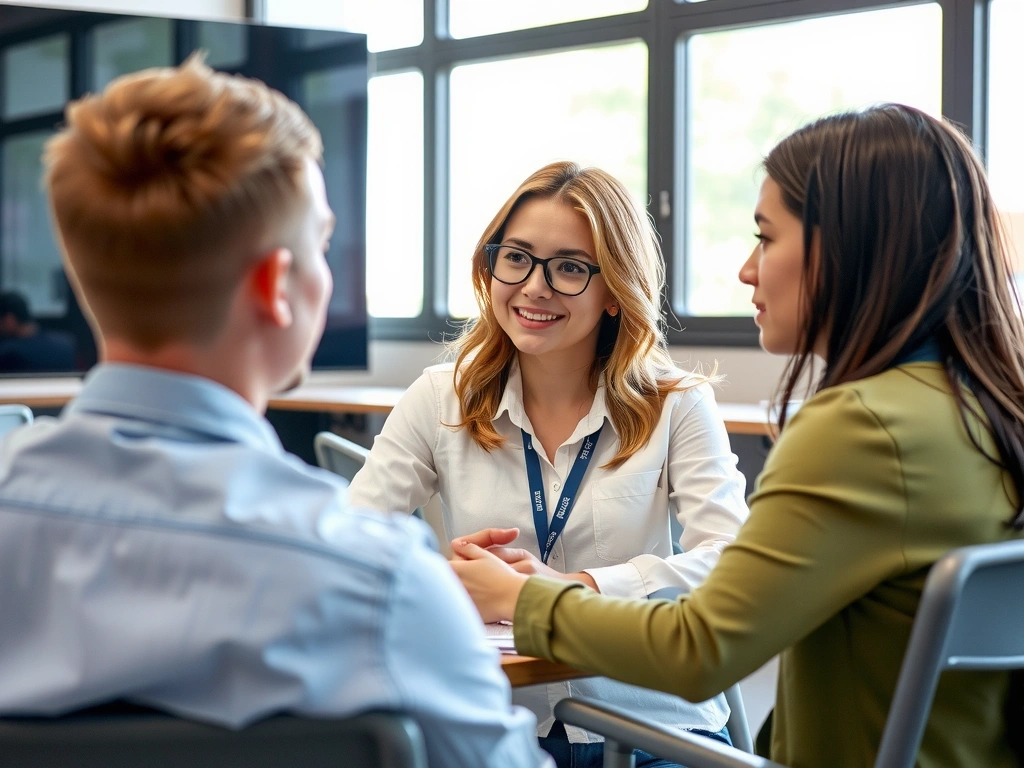 Students in discussion